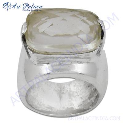 नवीनतम शैली फैशन स्टर्लिंग सिल्वर क्रिस्टल रत्न की अंगूठी