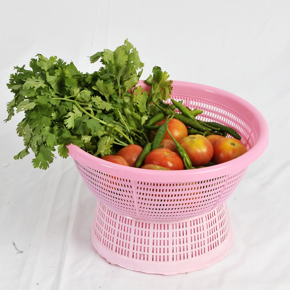 Round Plastic Mesh Colander