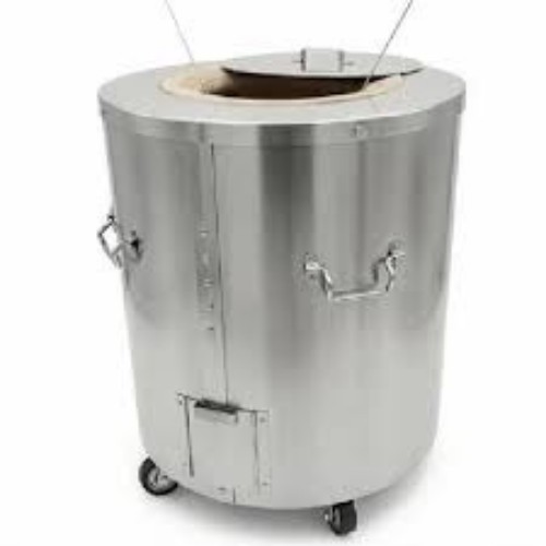 Premium Finish Stainless Steel Tandoor - Color: Silver