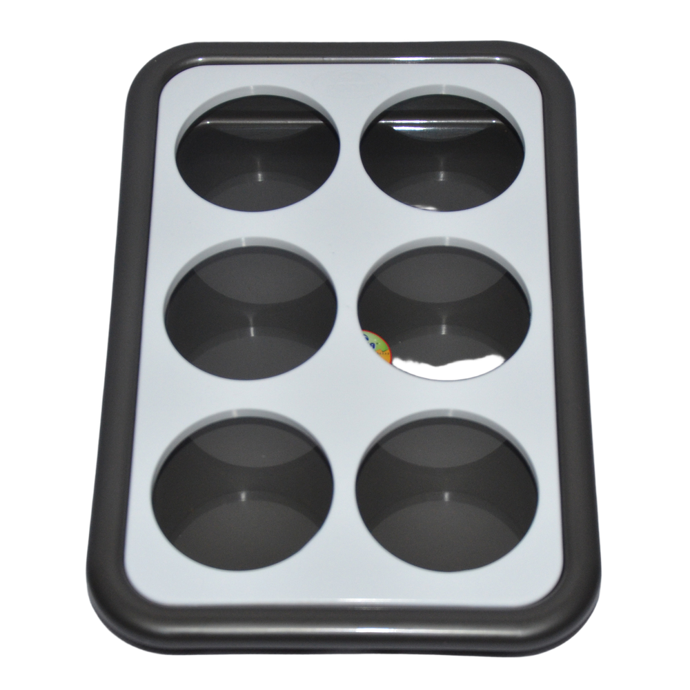 6 Slot Plastic Glass Holder Tray