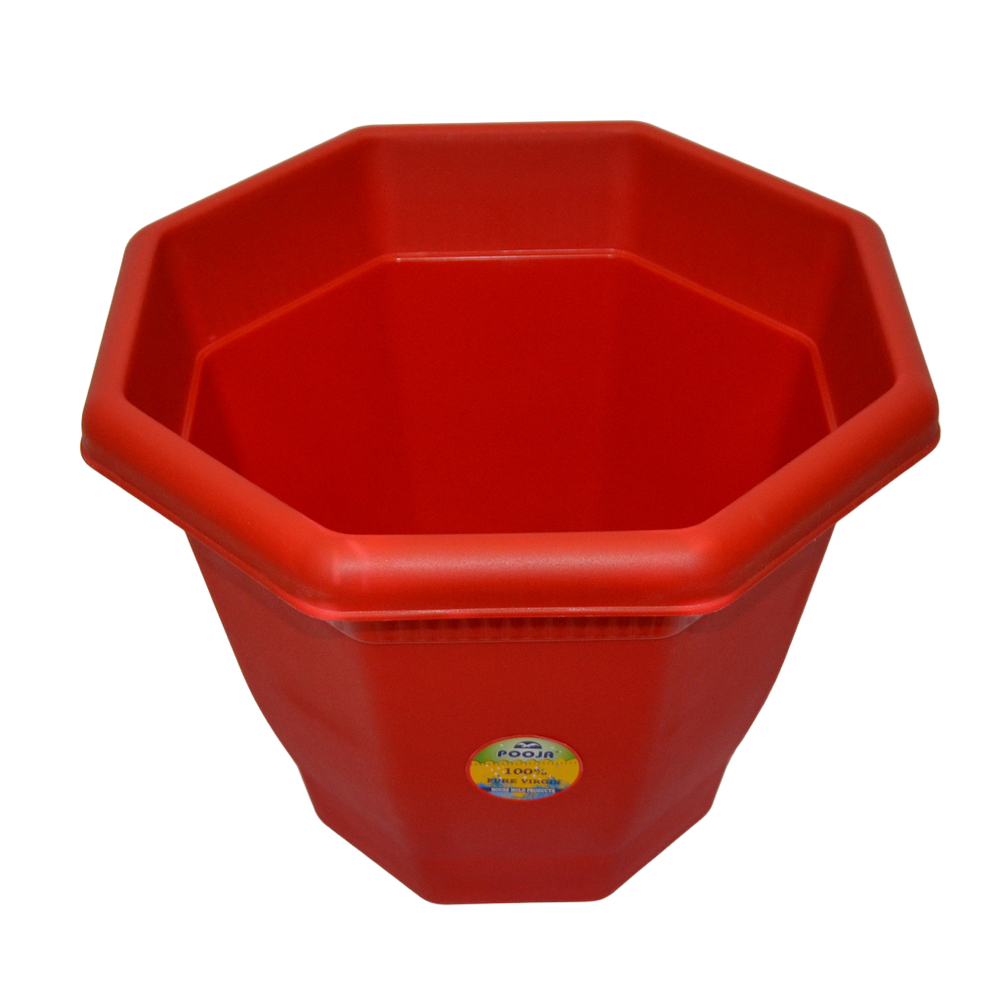 Octagonal Plastic Flower Planter