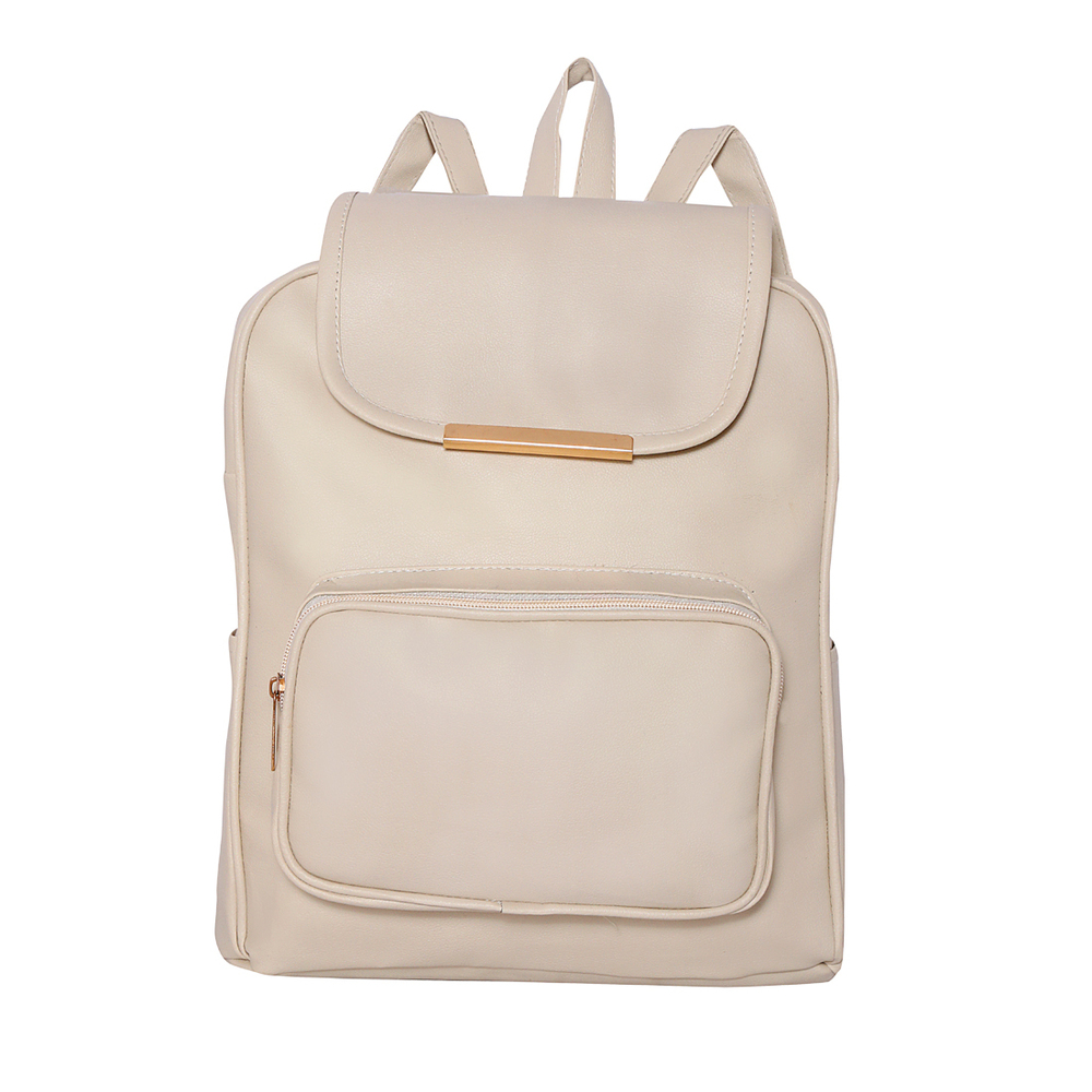 One Pocket Cream Backpack