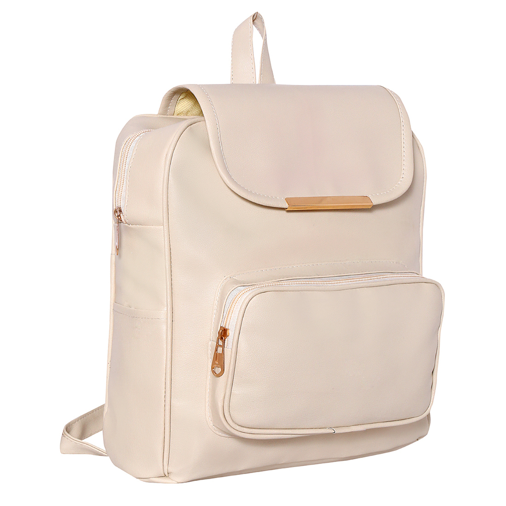 One Pocket Cream Backpack