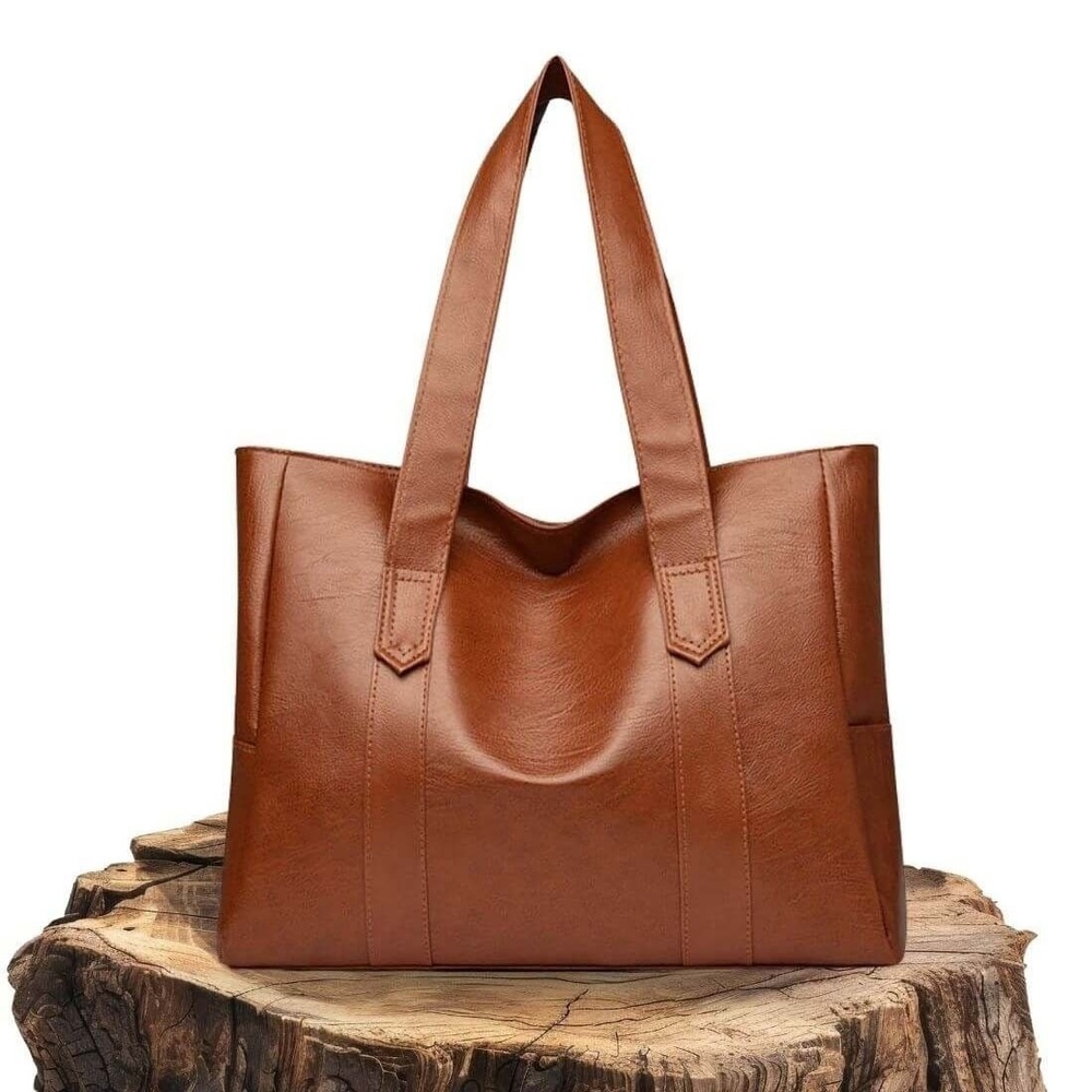 PU Leather Tote Handbag