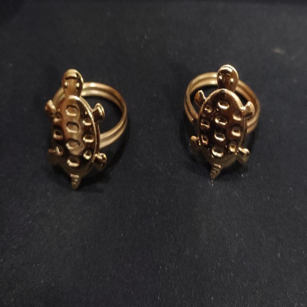 Tortoise Ring Golden Color