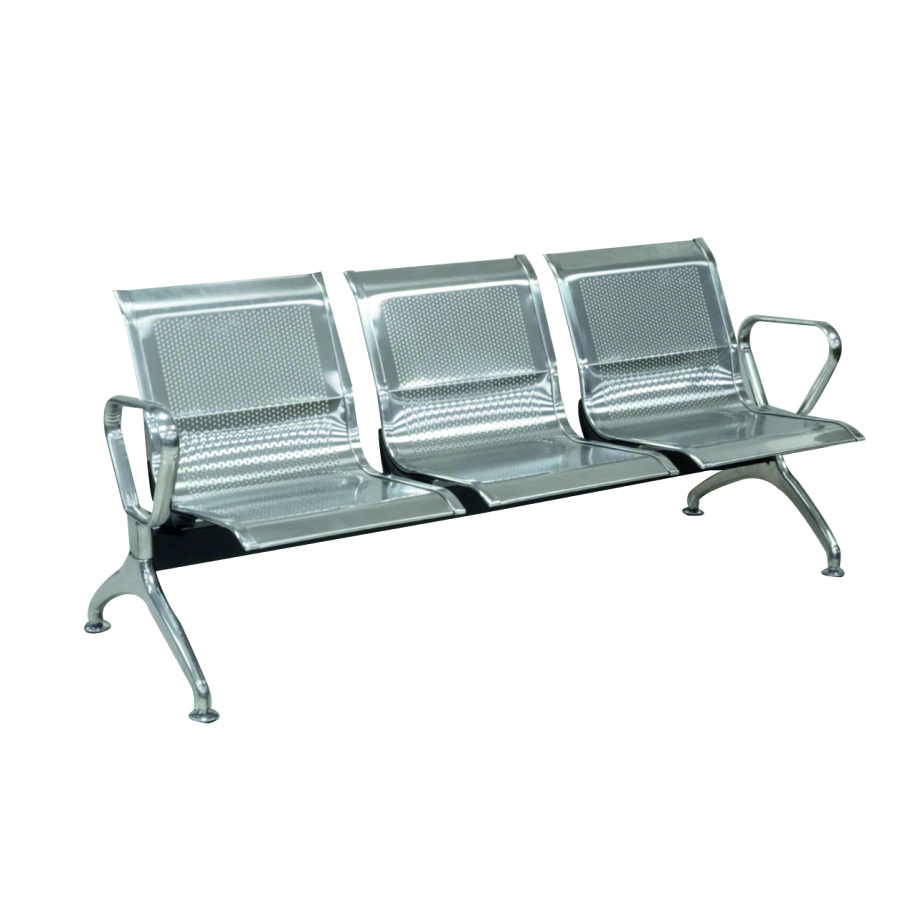 KW483 SS 3 Seater Waiting Chair