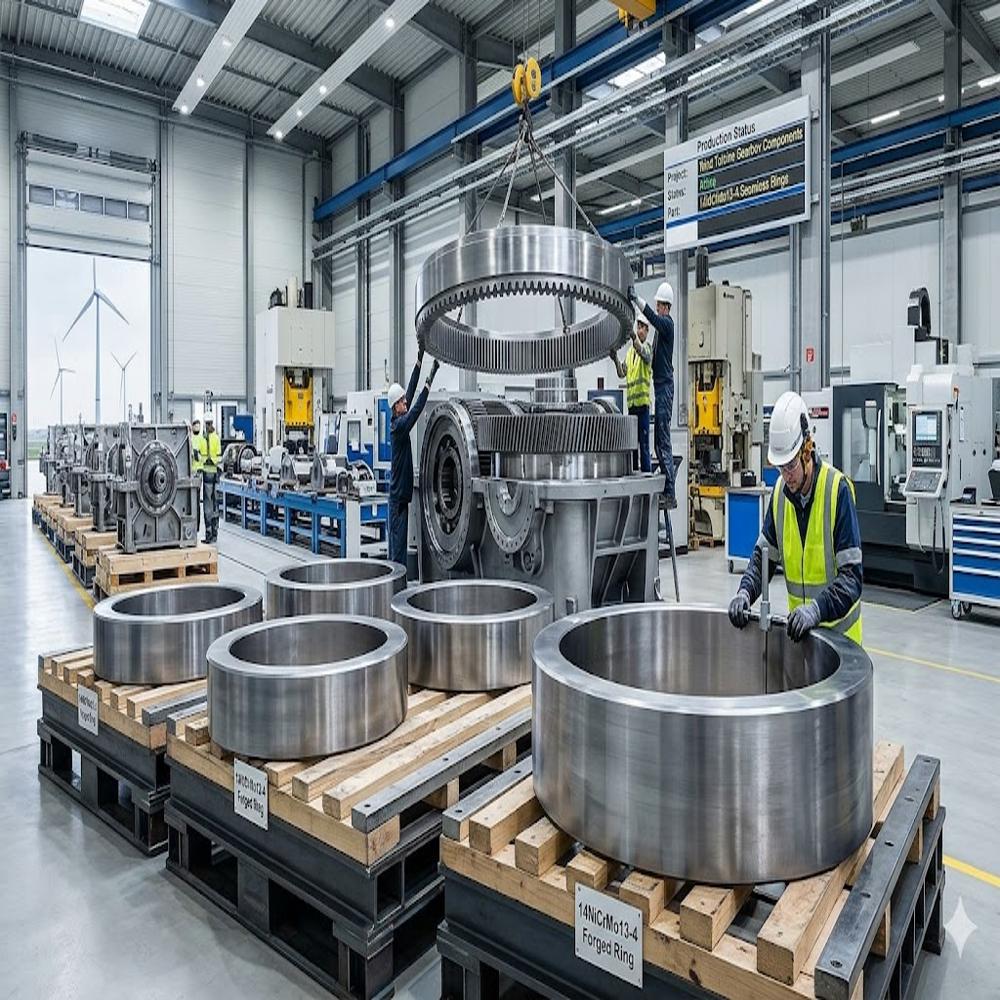 AISI 9310 14NiCrMo13 4 1.6657 Aircraft-Quality Gear Steel Forgings for Aerospace and Helicopter Transmissions Gears, Bearings and Bars Jiangsu Liangyi