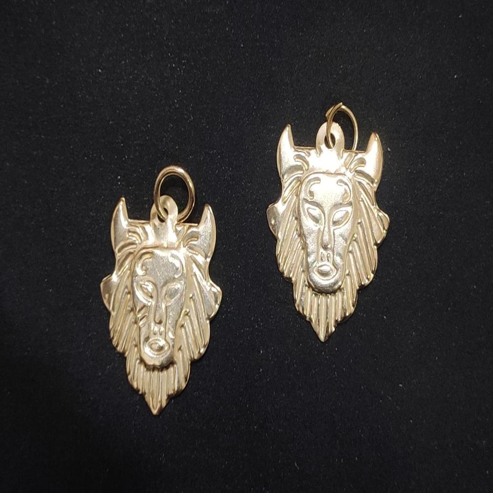 Lion Pendant Golden Color