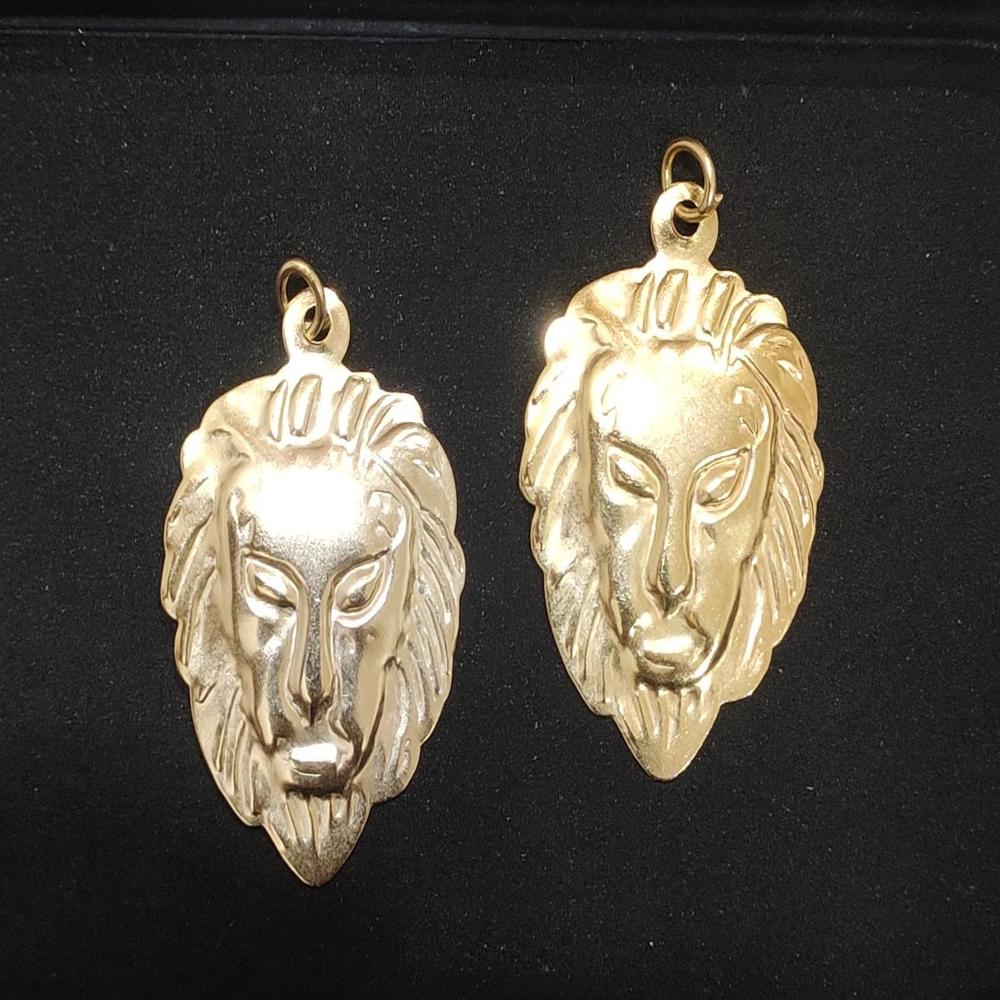 Lion Pendant Golden Color