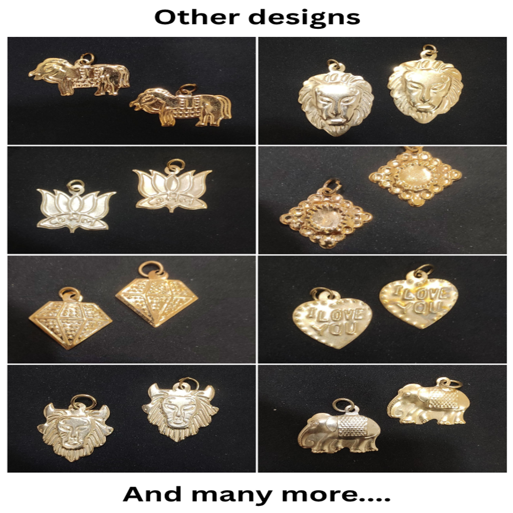 Square ST Locket Golden Color