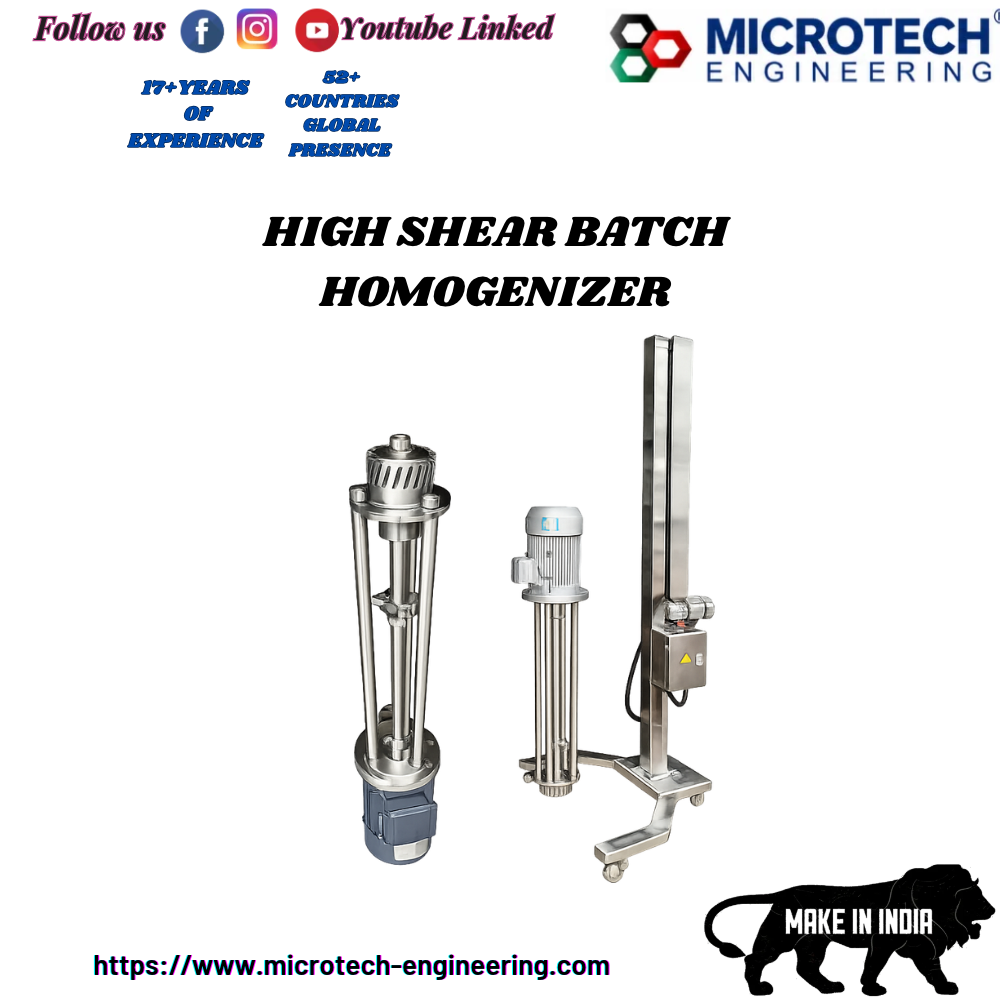 HIGH SHEAR BATCH HOMOGENIZER