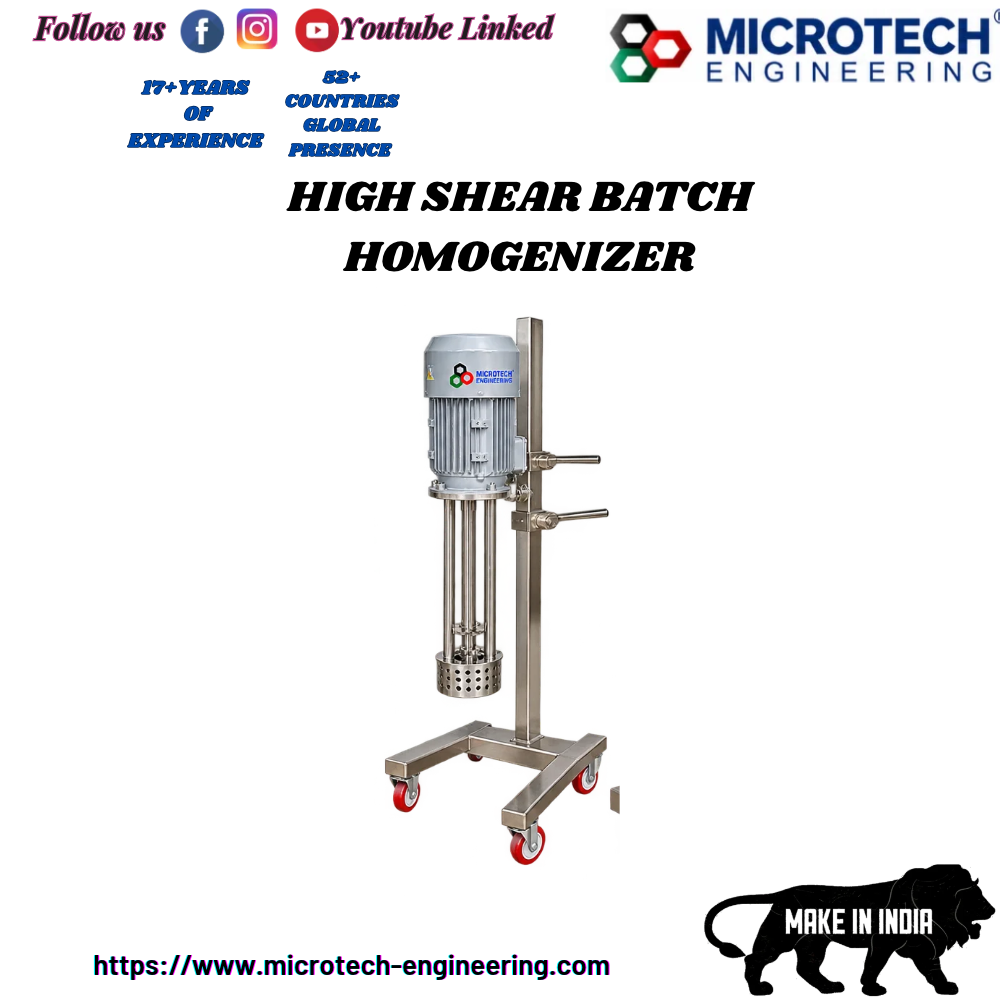 HIGH SHEAR BATCH HOMOGENIZER