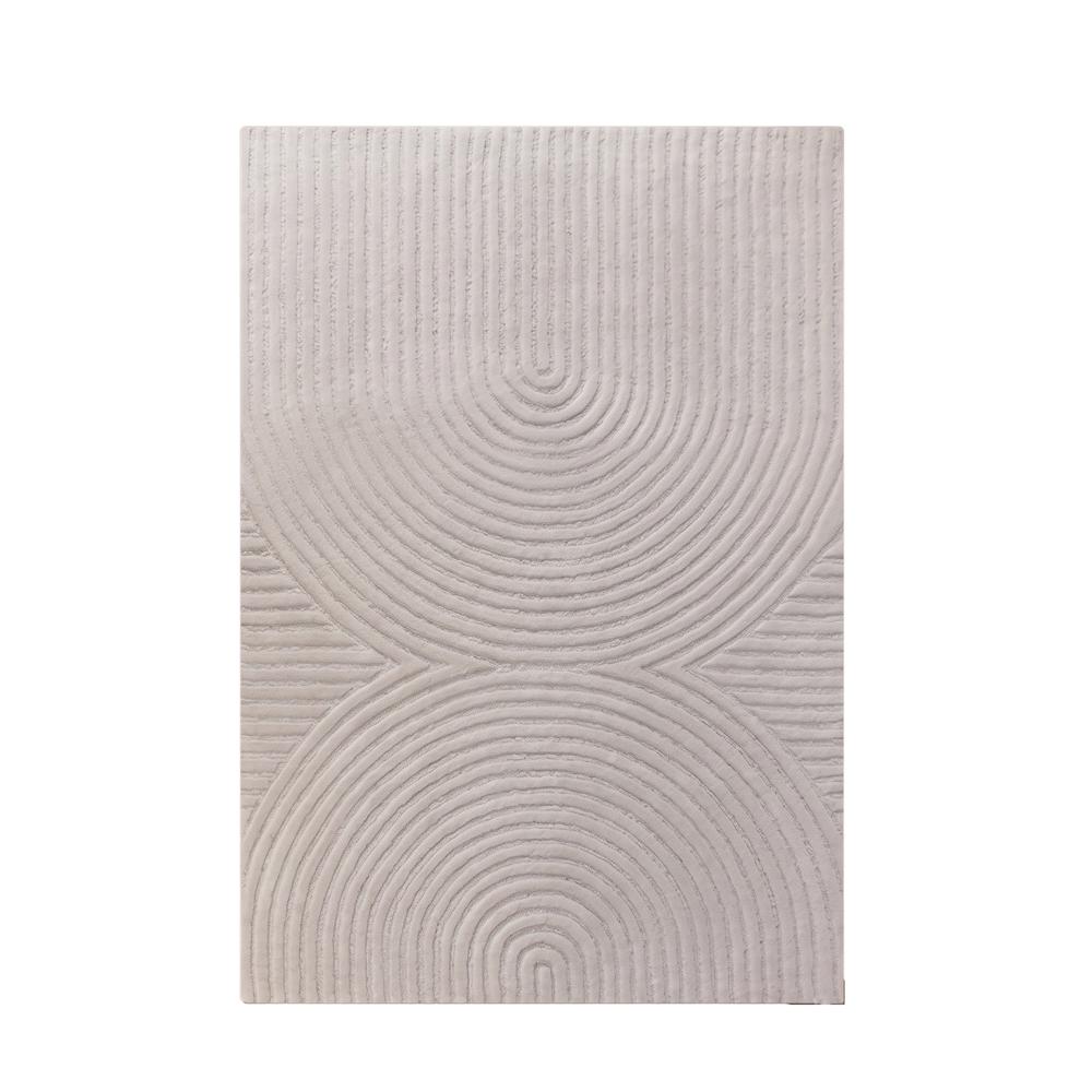 Large Rectangle Handmade Tufted Rug with Abstract Geometric Pattern for Modern Living Room and Bedroom Decor