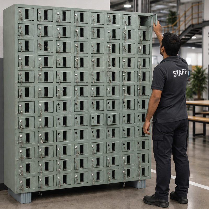 96 Compartment Mobile Locker