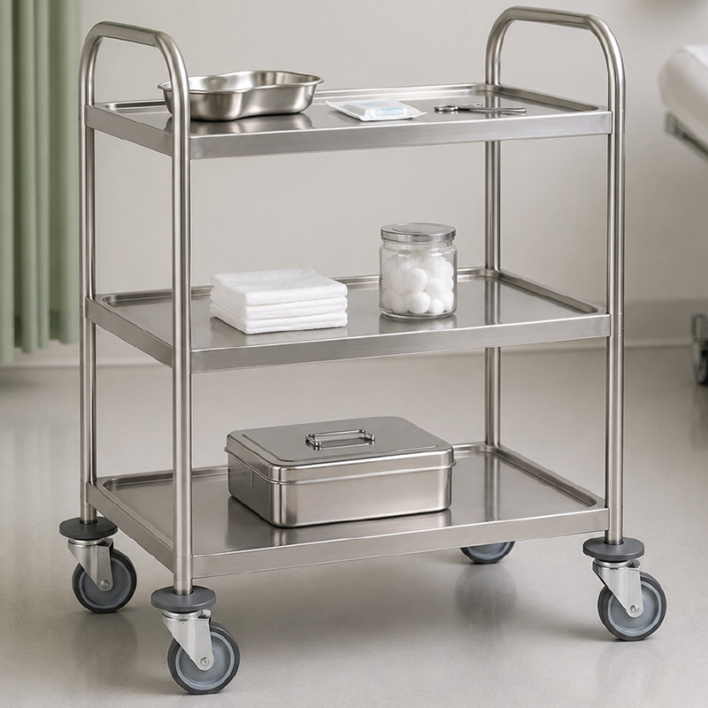 2 Shelf SS Trolley