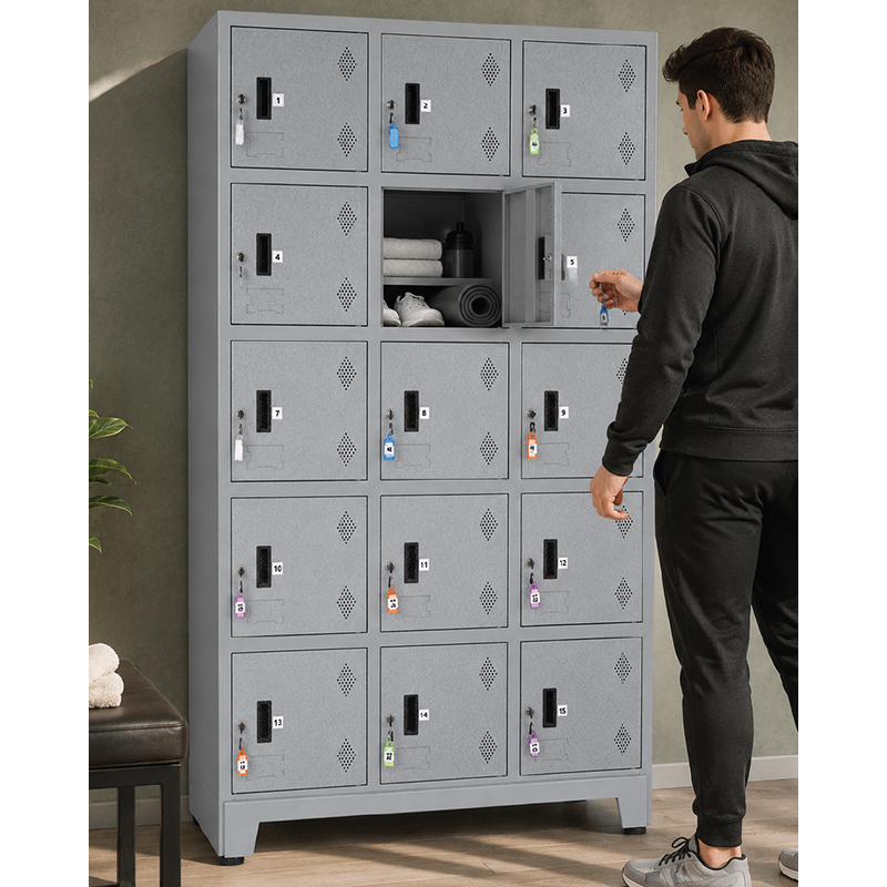 15 Compartment Industrial Locker