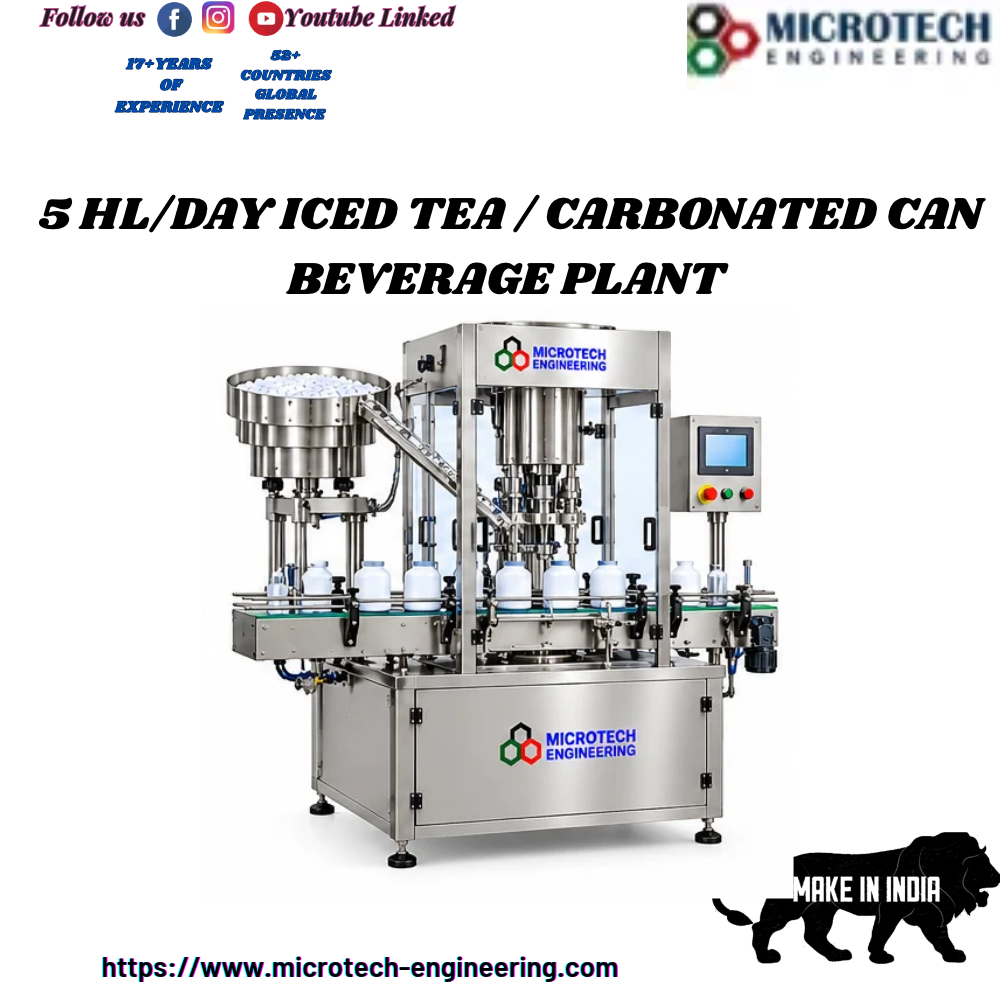 5 HL/DAY ICED TEA / CARBONATED CAN BEVERAGE PLANT