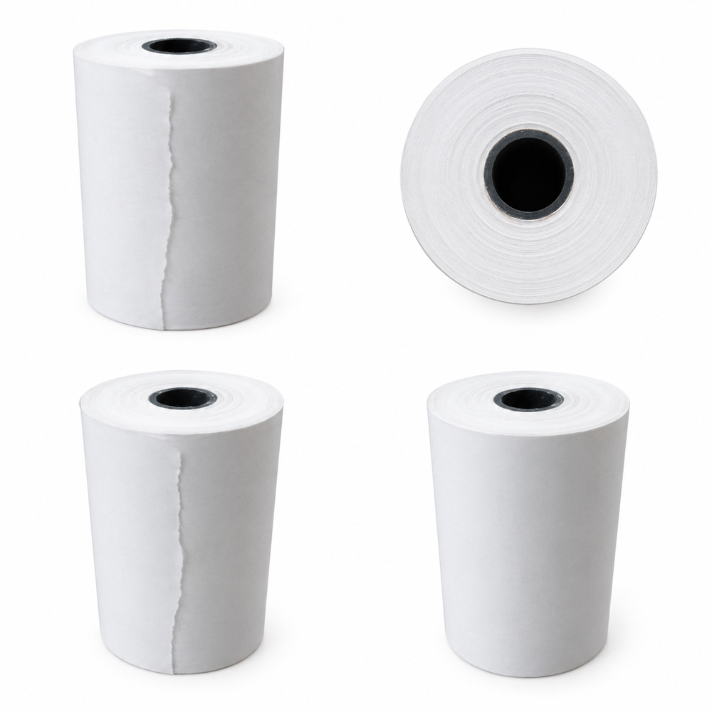White Billing Paper - Size: 100x50 Mm