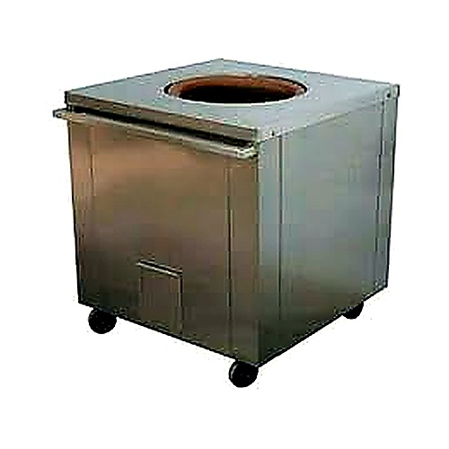 Polished Stainless Steel Tandoor - Color: Silver