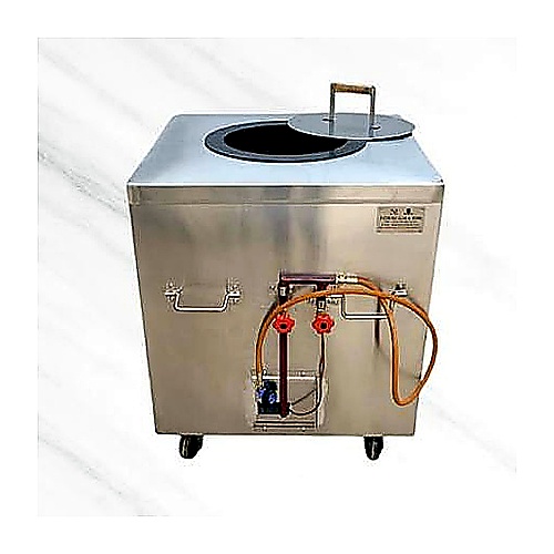 Mirror Finish Stainless Steel Tandoor - Design: Round