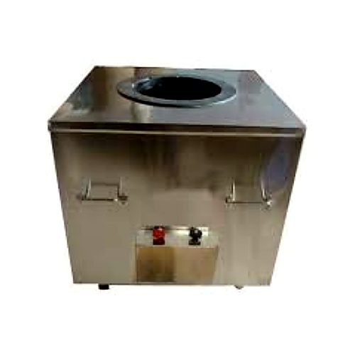 Stainless Steel Tandoor With Heavy Duty Base - Color: Silver