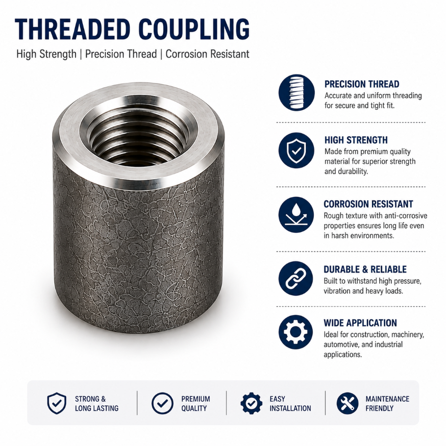 TMT Bar Threaded Coupler