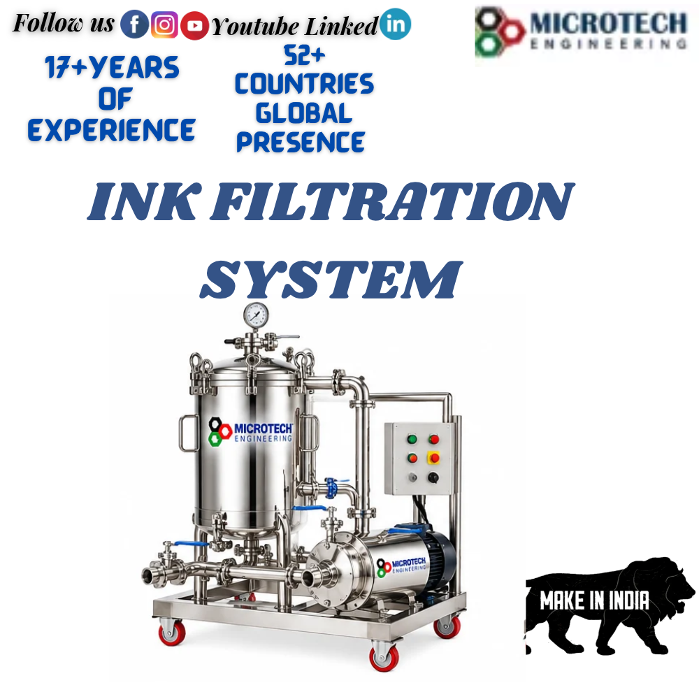Ink Filtration System - Capacity: 10 To 500 Liters (Depending On Model)