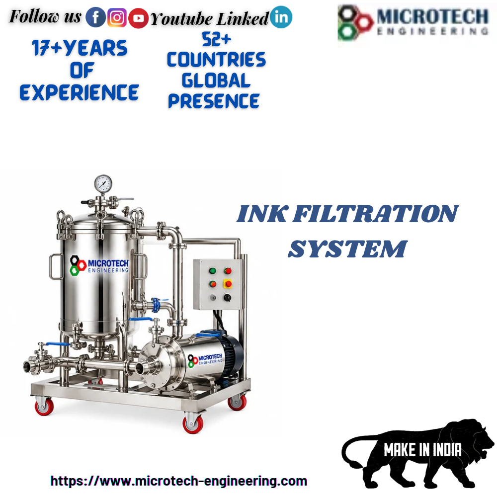 Ink Filtration System - Capacity: 10 To 500 Liters (Depending On Model)