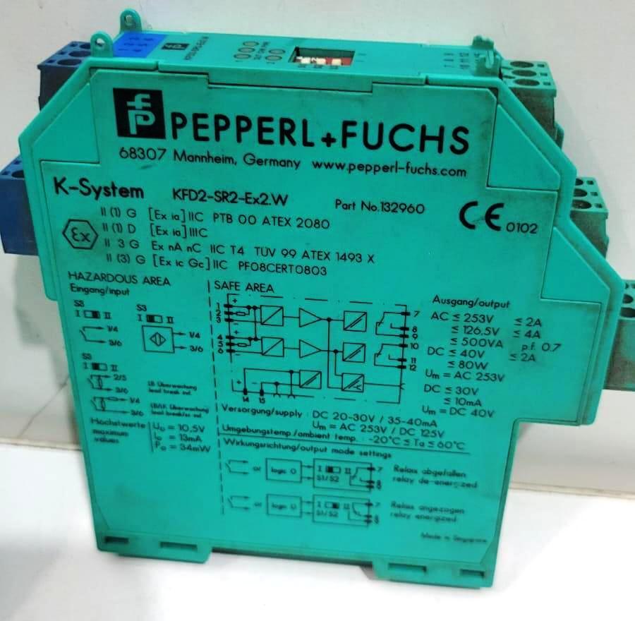Pepperl Fuchs Dual Channel Switch Amplifier Intrinsic Safety Barrier - Application: Zone 0
