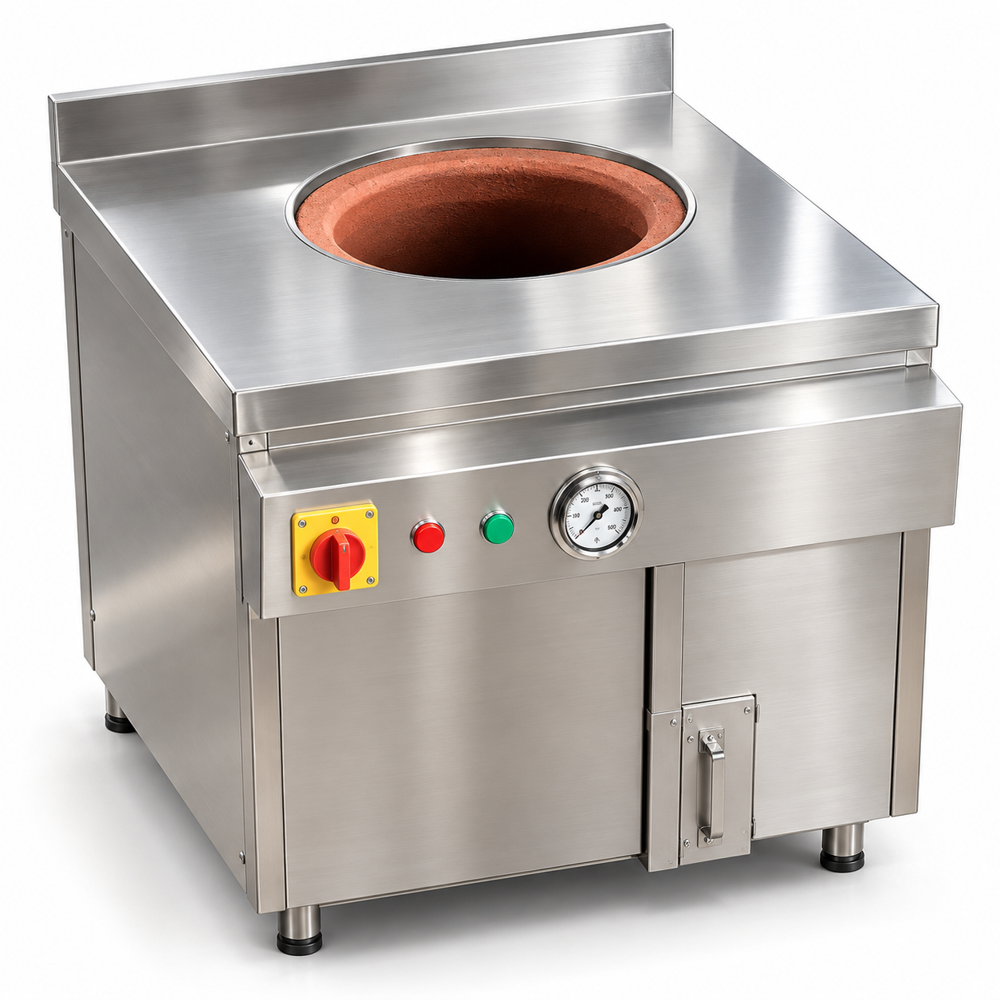 Commercial Stainless Steel Tandoor Oven - Color: Silver