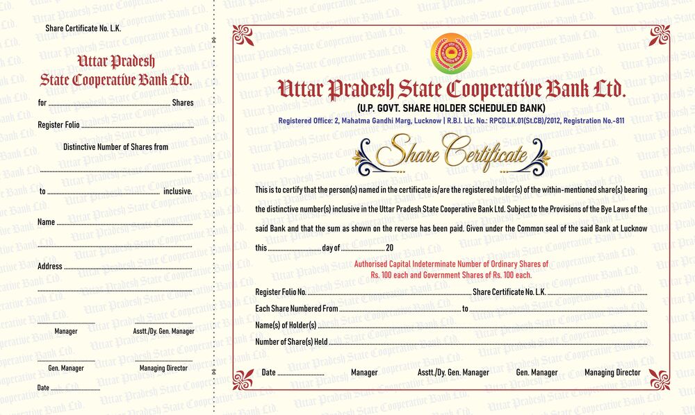 Share Certificate
