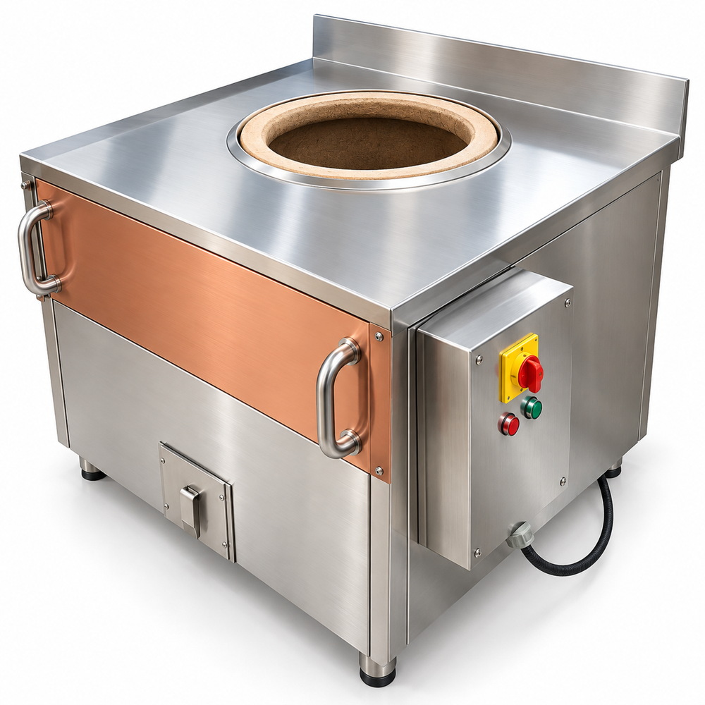 Heavy Duty Round Drum Ss Tandoor - Color: Silver