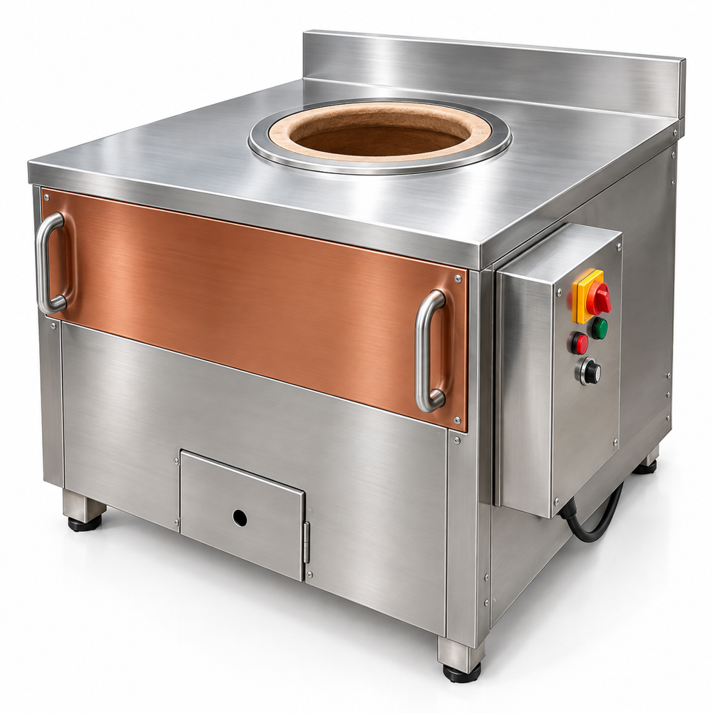 Stainless Steel Tandoor For Multi Cuisine Restaurant - Color: Silver