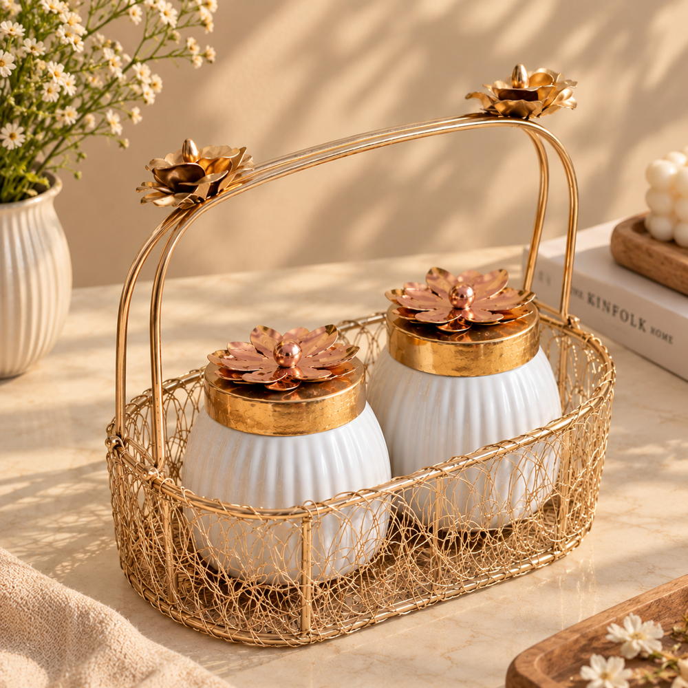 Metal Gift Hamper Basket