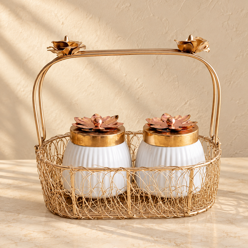 Metal Gift Hamper Basket