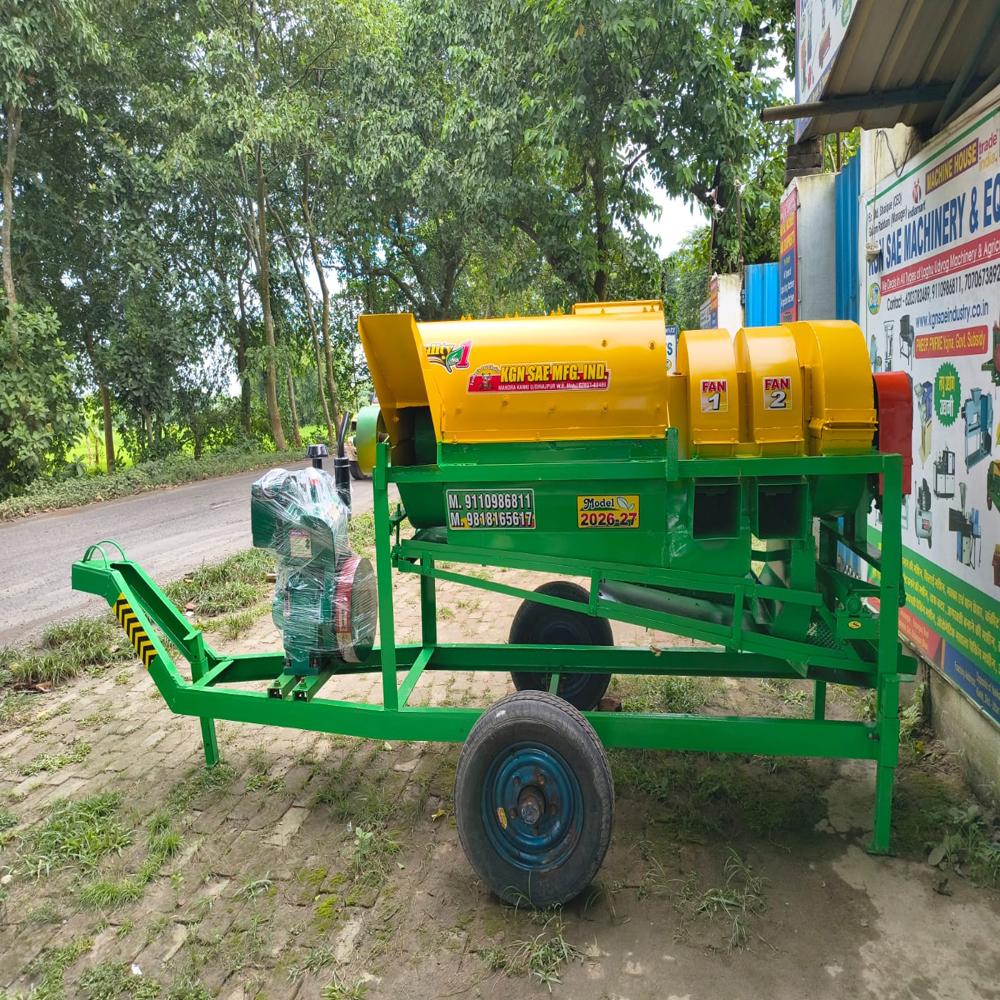 Mini Paddy Thresher With 8hp Engine - Dimension (L*w*h): 96x32x72 Millimeter (Mm)
