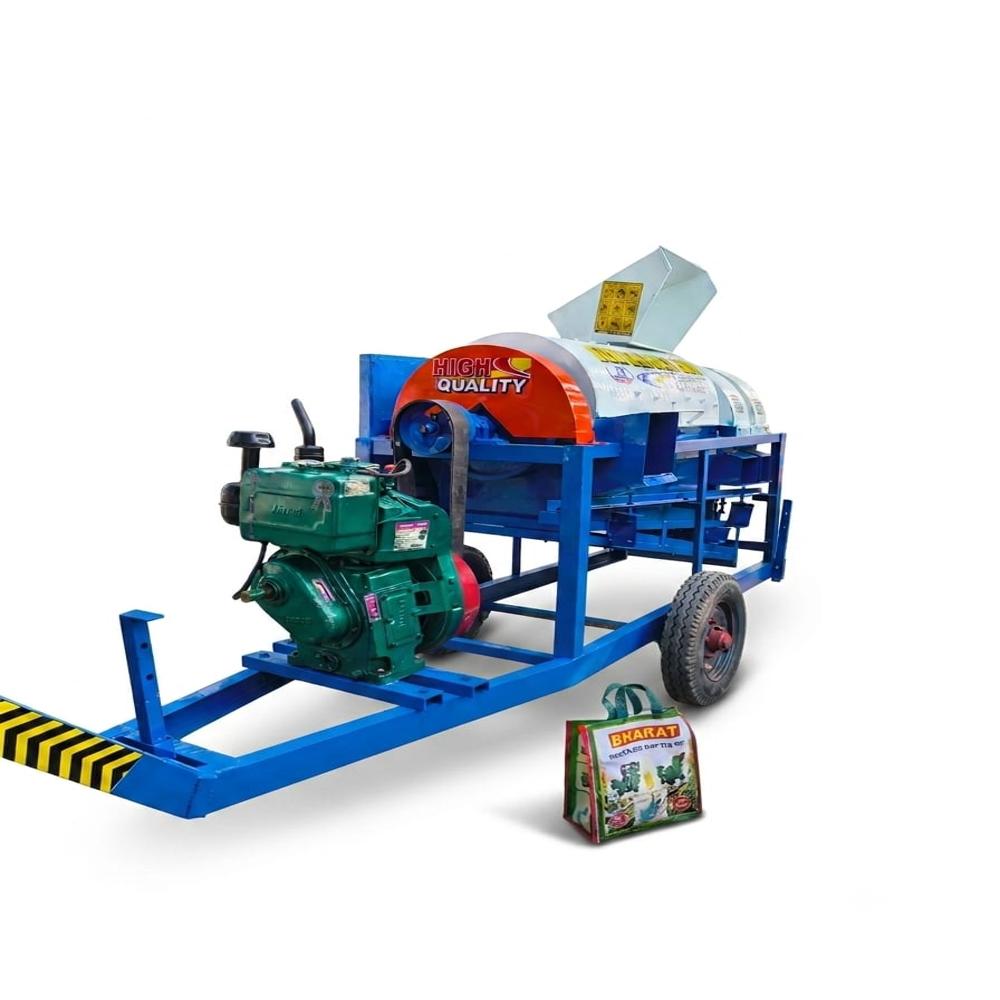 Mini Paddy Thresher With 8hp Engine - Dimension (L*w*h): 96x32x72 Millimeter (Mm)