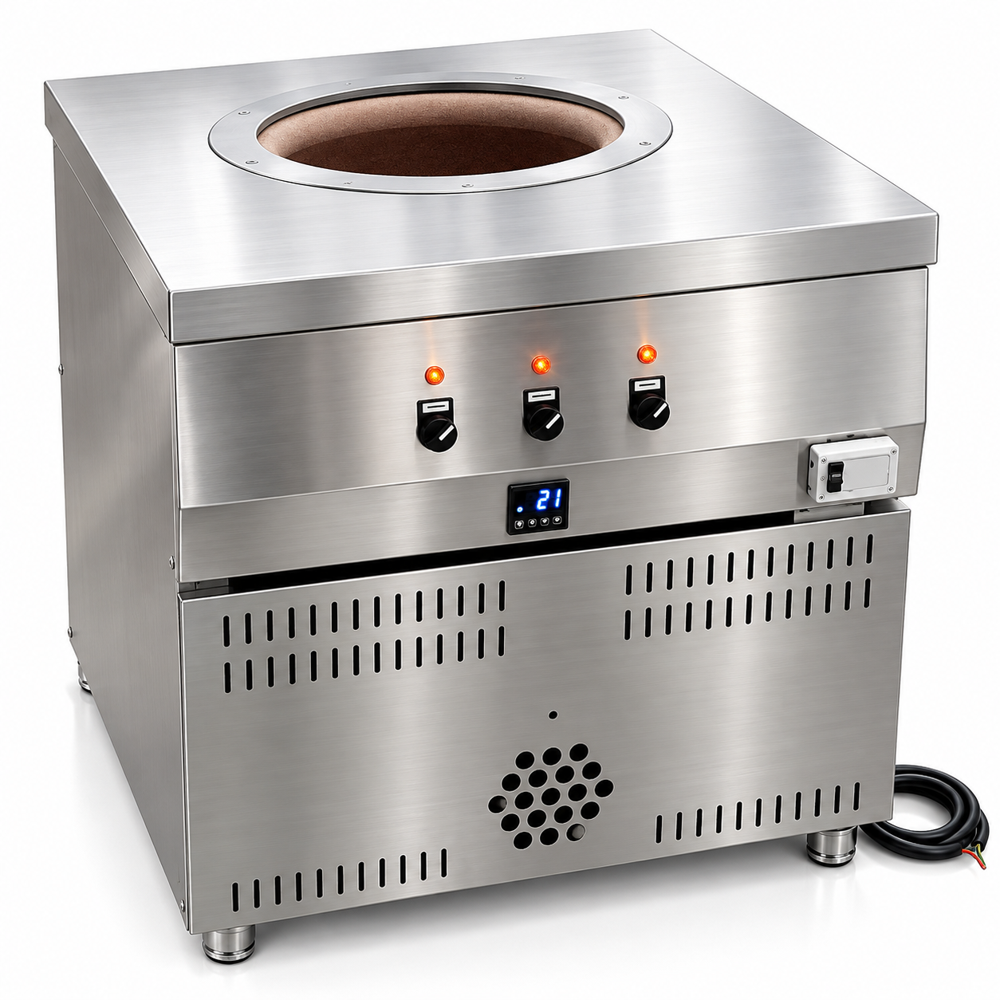 Professional Stainless Steel Drum Tandoor - Color: Silver