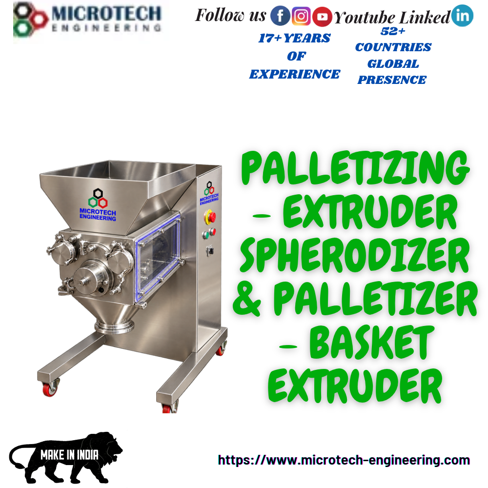 Palletizing - Extruder, Spherodizer & Palletizer - Basket Extruder