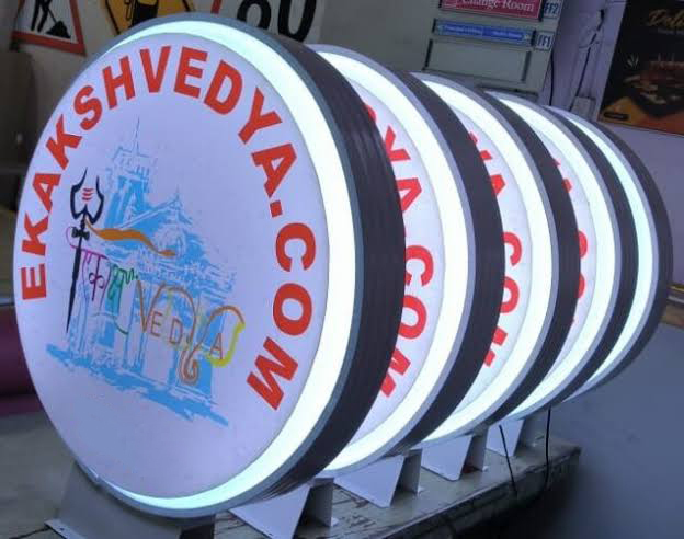 Acrylic Flange Lollipop Signage