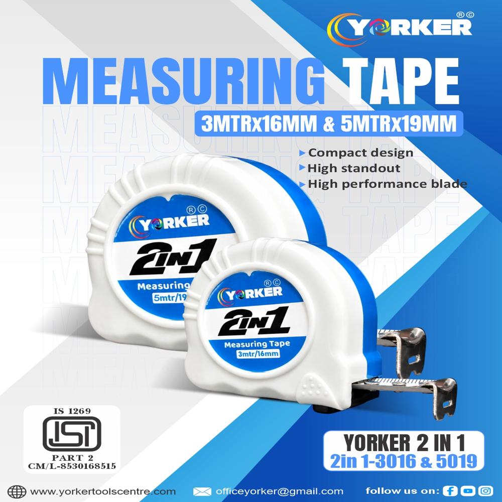 MEASURING TAPE YORKER 2 IN 1
