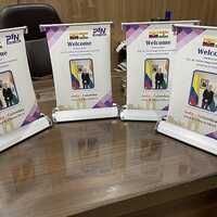 A4 Acrylic Table Top Display Standee