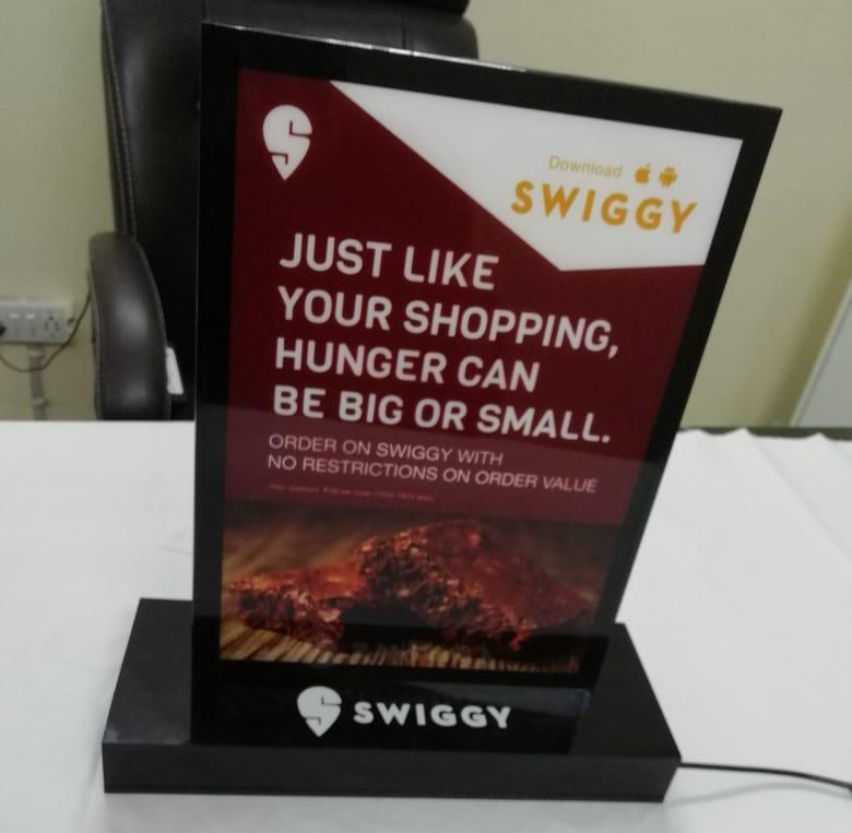 A4 Acrylic Table Top Display Standee