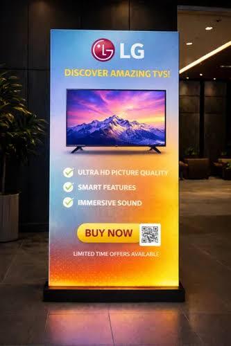 LED TV Promotional Standee