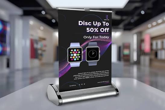 A3 Acrylic Table Top Standee