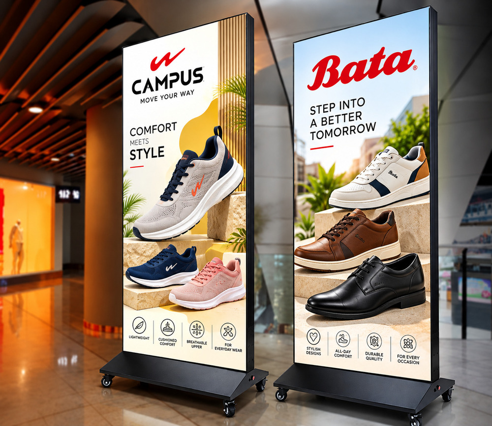 Foldable SEG Fabric LED Light Box Standee