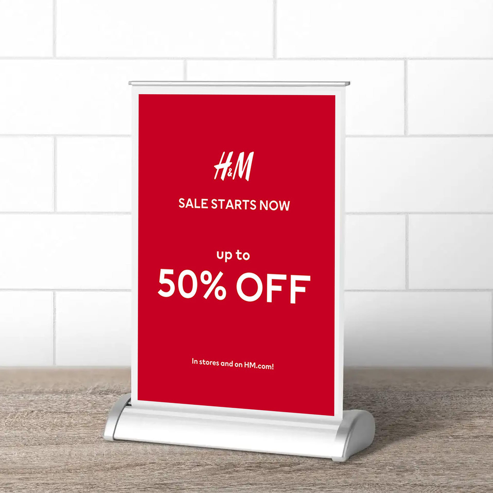 Illuminated Led Table Top Standee