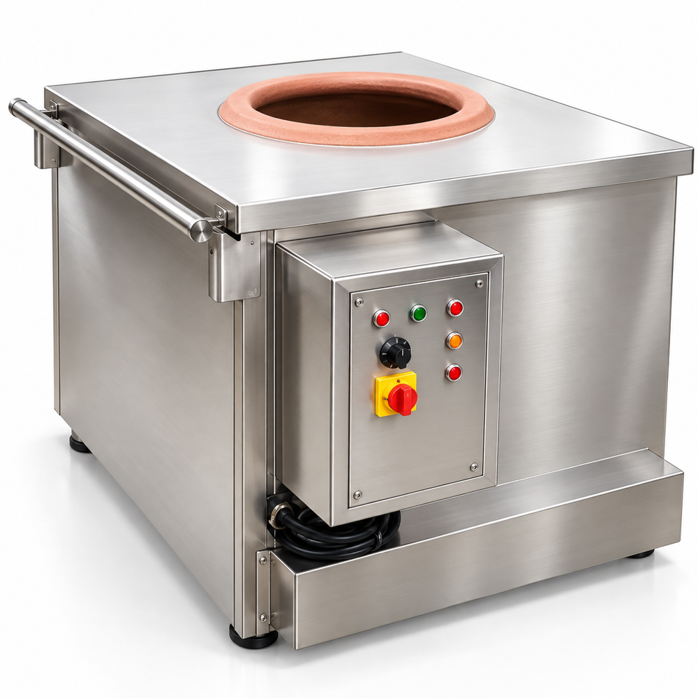Stainless Steel Tandoor For Institutional Catering - Color: Silver