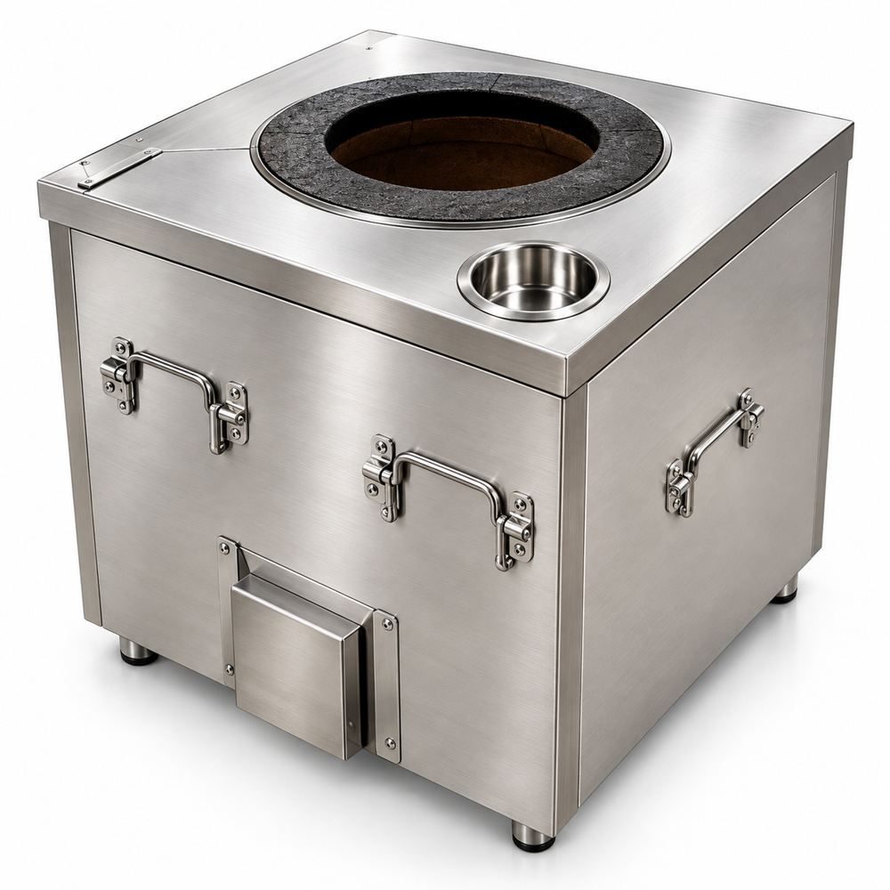 Stainless Steel Tandoor For Restaurant Chains - Color: Silver