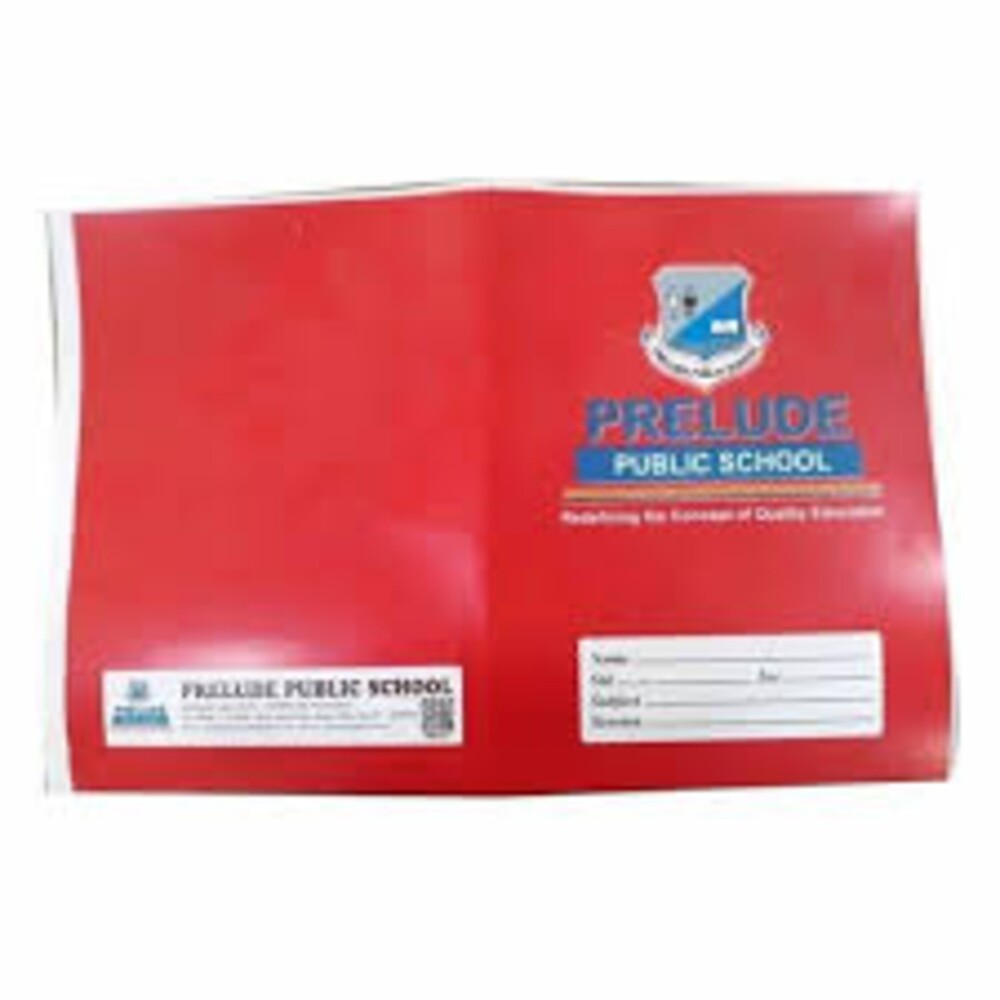 Prelude Public School Notebook - Binding: Hardbound